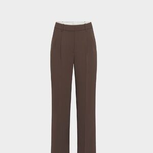 Aritzia Wilfred the Effortless Pants Crepette Brown Sz 4